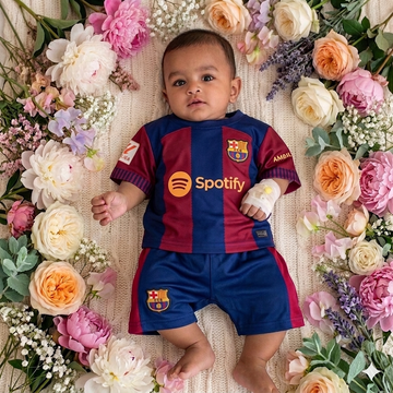 BARCHELONA FULL BODY SUBLIMATION PRINT KIDS JERSEY SET 2025-2026